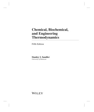 دانلود کتاب (SOLUTIONS) Chemical, Biochemical, and Engineering Thermodynamics (5th ed)