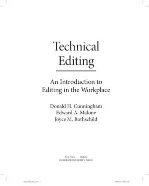 دانلود کتاب Technical Editing: An Introduction to Editing in the Workplace