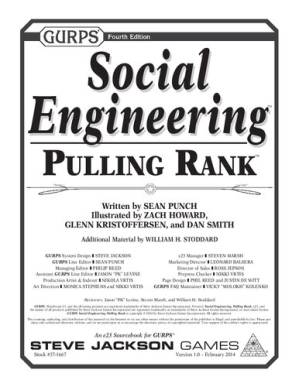 دانلود کتاب GURPS Social Engineering – Pulling Rank