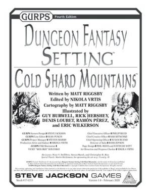 دانلود کتاب GURPS Dungeon Fantast Setting: Cold Shard Mountains