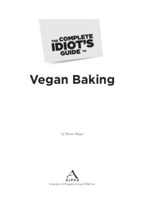 دانلود کتاب The complete idiot’s guide to vegan baking