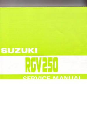 دانلود کتاب Service Manual – Suzuki RGV 250
