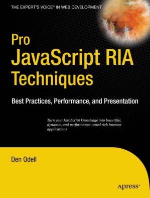 دانلود کتاب Pro JavaScript™ RIA Techniques: Best Practices, Performance, and Presentation