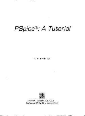 دانلود کتاب PSpice: A Tutorial