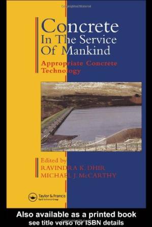 دانلود کتاب Concrete in the Service of Mankind Appropriate concrete technology