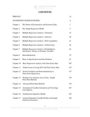 دانلود کتاب Introductory econometrics : a modern approach ; instructor’s manual
