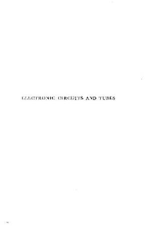 دانلود کتاب Electronic circuits and tubes