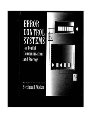دانلود کتاب Error Control Systems for Digital Communication and Storage