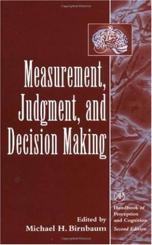 دانلود کتاب Measurement Judgment and Decision Making