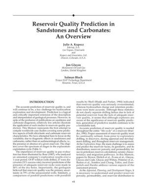 دانلود کتاب Reservoir Quality Prediction in Sand and Carbonates