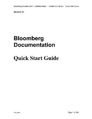 دانلود کتاب BLOOMBERG Quick Start Guide