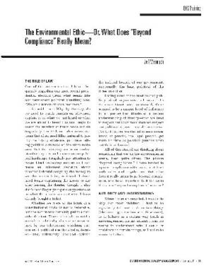 دانلود کتاب The Env Ethic – Or What does Beyond-compliance Really Mean