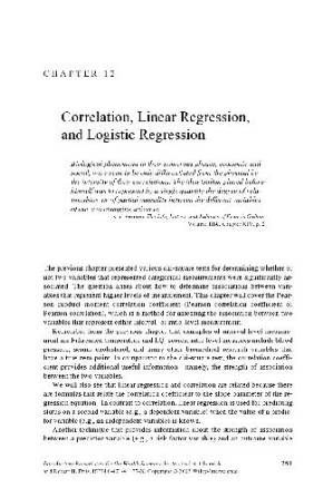 دانلود کتاب Statistics – Correlation, Linear Regression, And Logistic Regression