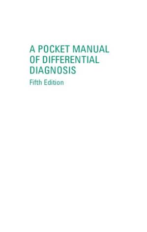 دانلود کتاب A Pocket Manual of Differential Diagnosis