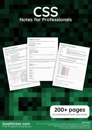 دانلود کتاب CSS Notes for Professionals
