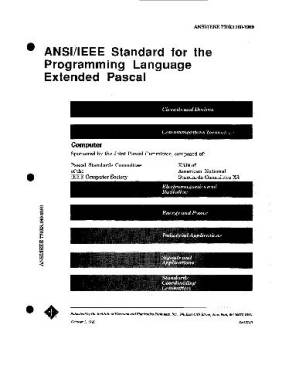 دانلود کتاب IEEE Standard for the Programming Language Extended Pascal