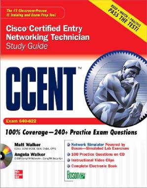 دانلود کتاب CCENT Cisco Certified Entry Networking Technician Study Guide Exam 640.822