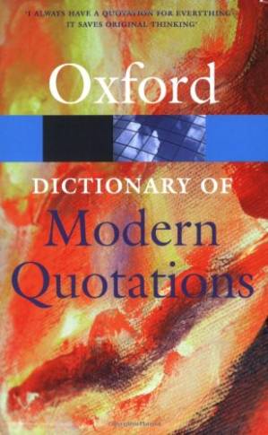 دانلود کتاب The Oxford Dictionary of Modern Quotations