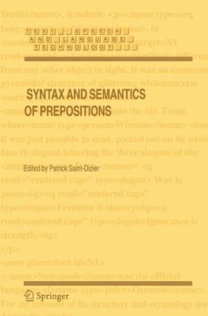 دانلود کتاب Syntax and Semantics of Prepositions (Text, Speech and Language Technology)