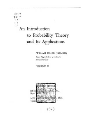 دانلود کتاب An Introduction To Probability Theory And Its Applications