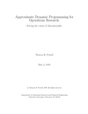 دانلود کتاب Approximate Dynamic Programming for Operations Research