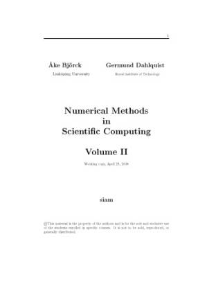 دانلود کتاب Numerical Methods in Scientific Computing