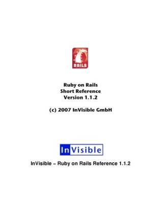 دانلود کتاب InVisible Ruby on Rails Reference 1.1.2