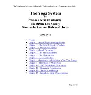 دانلود کتاب Yoga – The Yoga System