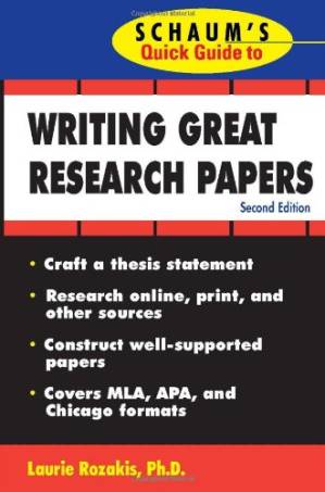 دانلود کتاب Schaum’s Quick Guide to Writing Great Research Papers
