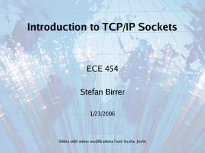 دانلود کتاب Introduction to TCP-IP sockets