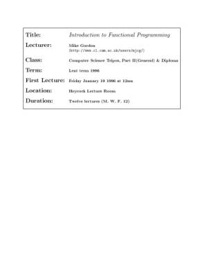 دانلود کتاب Introduction to functional programming