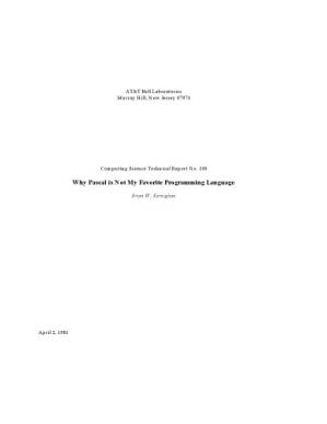 دانلود کتاب Why Pascal is not my favorite programming language