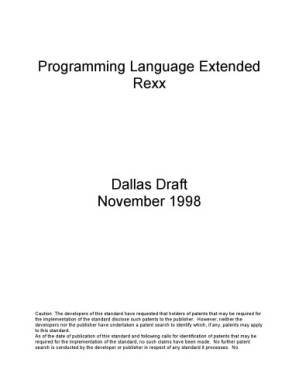 دانلود کتاب Programming Language Extended – Rexx