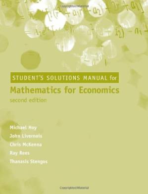 دانلود کتاب Student Solutions Manual for Mathematics for Economics – 2nd Edition