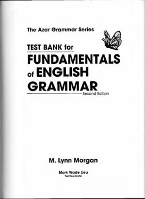 دانلود کتاب Test bank for fundamentals of English grammar