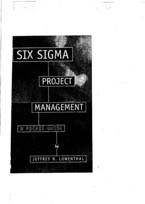 دانلود کتاب Six Sigma Project Management: A Pocket Guide