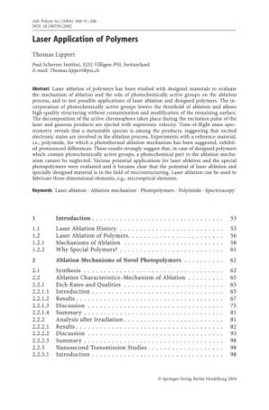 دانلود کتاب Laser Application of Polymers