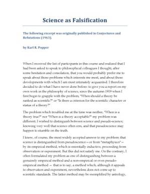 دانلود کتاب Science As Falsification