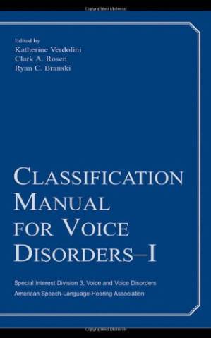 دانلود کتاب Classification Manual for Voice Disorders-I