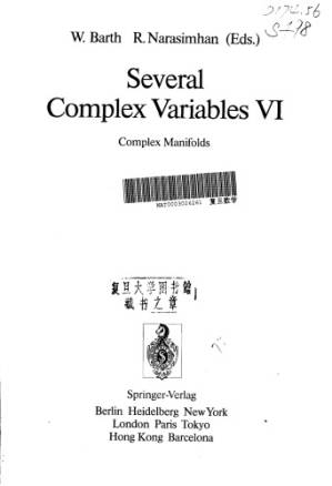 دانلود کتاب Several Complex Variables VI: Complex Manifolds (Encyclopaedia of Mathematical Sciences)