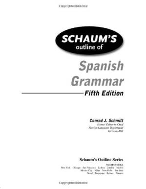 دانلود کتاب Schaum’s Outline of Spanish Grammar, 5ed (Schaum’s Outline Series)