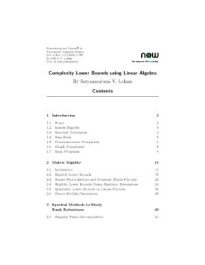 دانلود کتاب Complexity Lower Bounds using Linear Algebra (Foundations and Trends in Theoretical Computer Science)