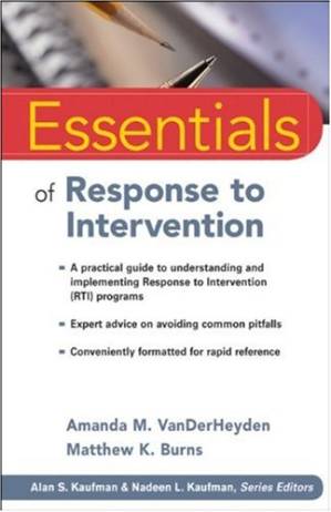 دانلود کتاب Essentials of Response to Intervention