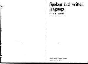 دانلود کتاب Spoken and Written Language