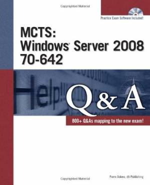 دانلود کتاب MCTS Windows Server 2008 70-642 Q&A