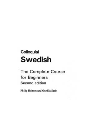 دانلود کتاب Colloquial Swedish (Colloquial Series)