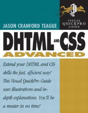 دانلود کتاب DHTML and CSS advanced Visual QuickPro Guide
