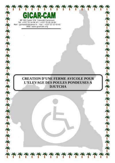 دانلود کتاب CREATION D’UNE FERME AVICOLE POUR L’ELEVAGE DES POULES PONDEUSES A DJUTCHA
