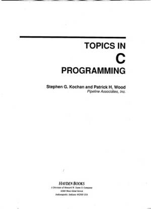 دانلود کتاب Topics in C Programming