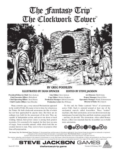 دانلود کتاب The Fantasy Trip, Clockwork Tower